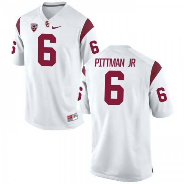 6 Michael Pittman Jr USC Men's Player Jerseys White, Michael Pittman Jr USC  Trojans Jersey, Uniforms for Boys & Girls